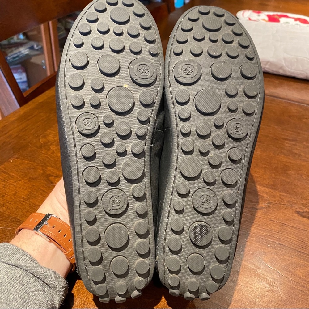 Black Leather Born driving moccasins - Picture 3 of 8